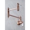 Kingston Brass KS310PLAC Restoration Wall Mount Pot Filler Kitchen Faucet, Copper KS310PLAC - alternate 2